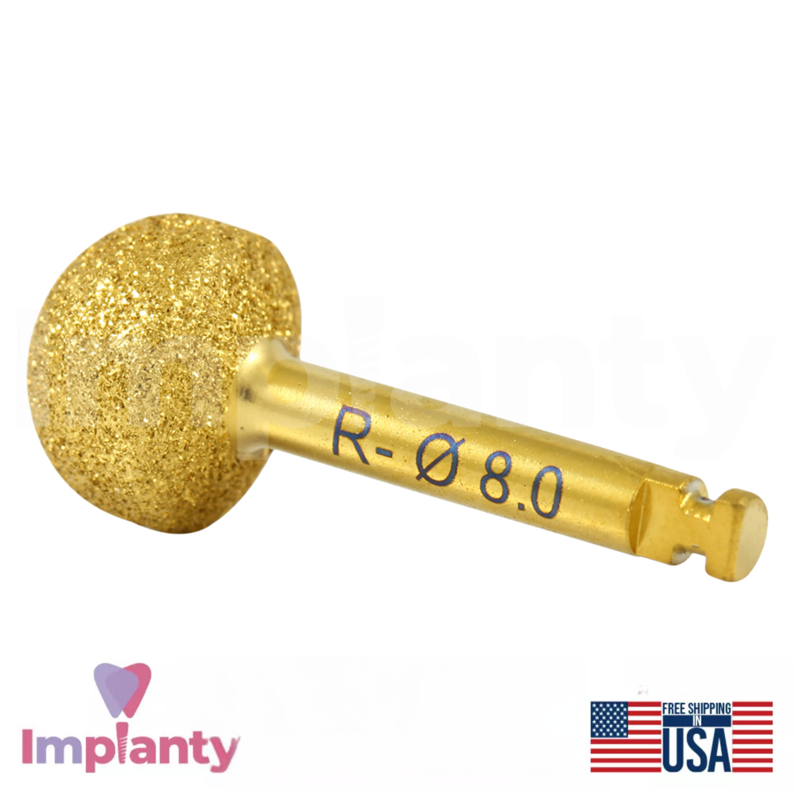 Dental Diamond Lateral Approach Reamer Ø8.0mm Polishing And Shaping Tool