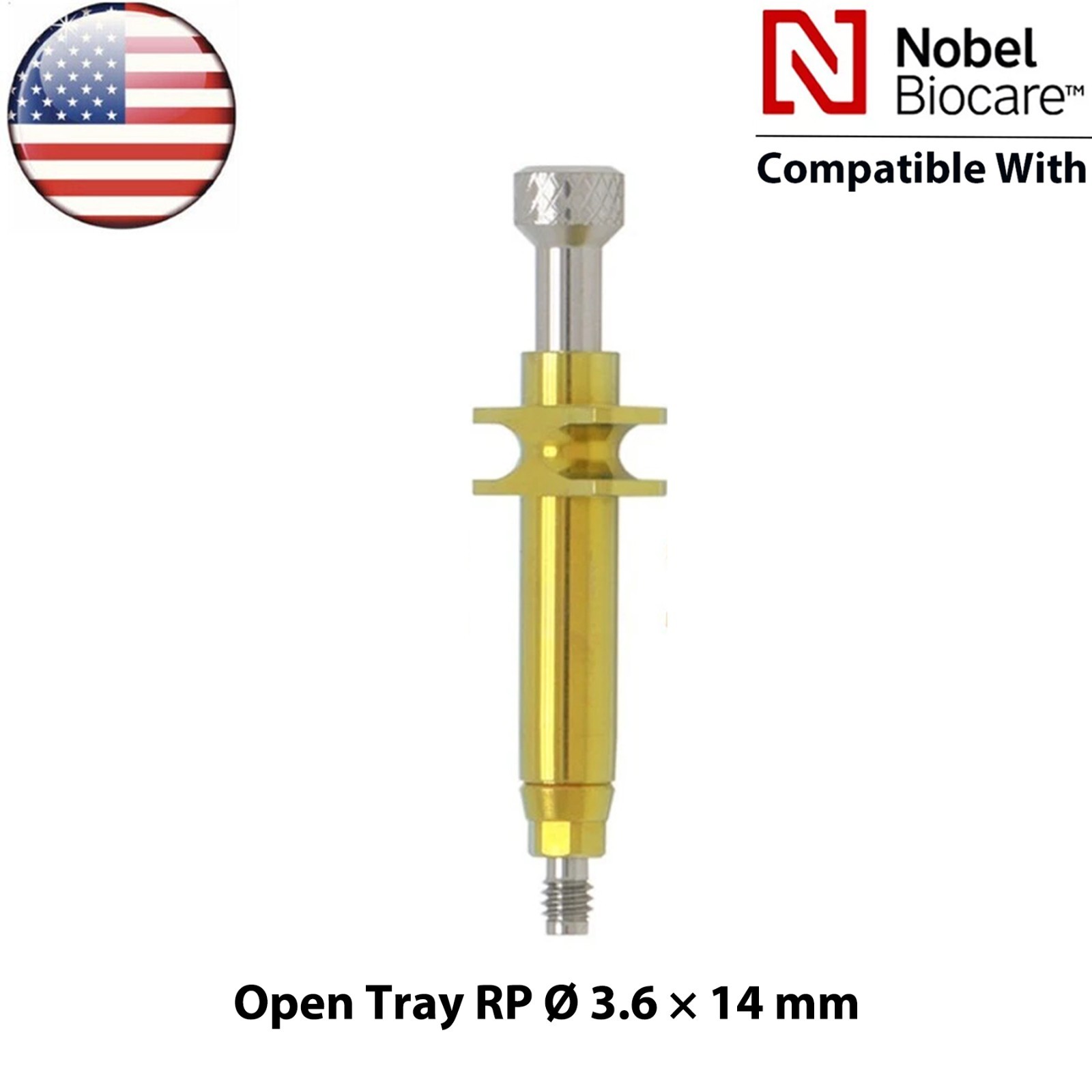 Dental fits Nobel Active NP/RP Impression Transfer Coping Open Close Tray Analog