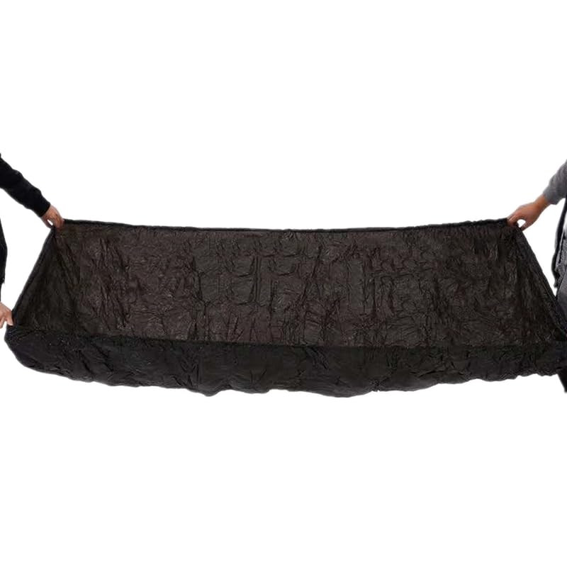 Black Polyethylene Bed Covers 35×83″ ? Disposable Fitted Sheets (Pack of 10)