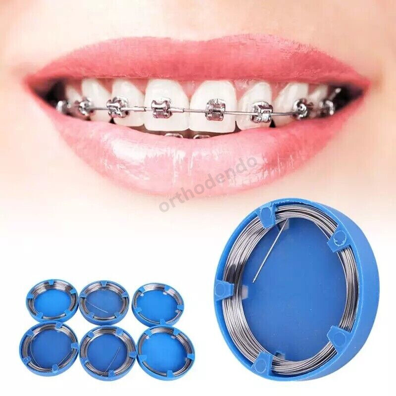 Dental Orthodontic Stainless Steel Wire 0.5 0.6 0.7 0.8 0.9 1.0 1.2 1.4 1.6 1.8