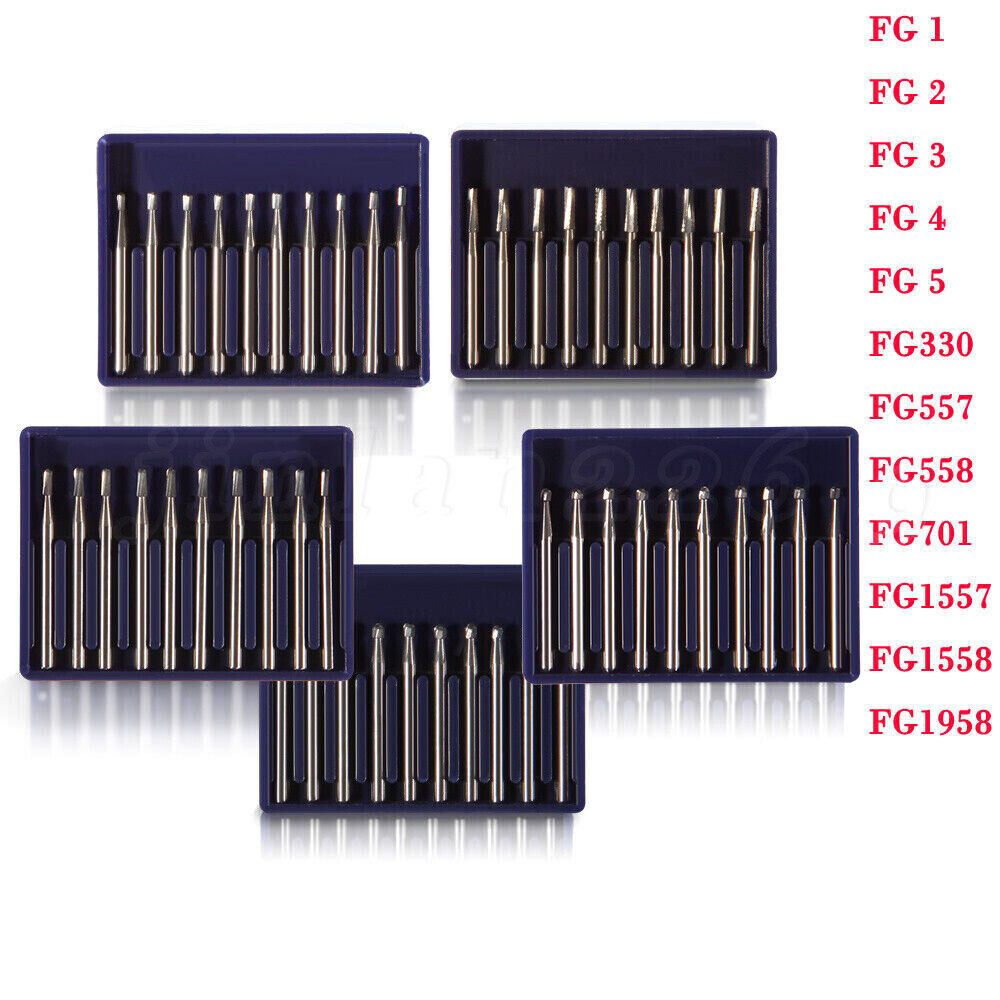 Dental Tungsten Steel Carbide Cutting FG Burs for High Speed Handpiece