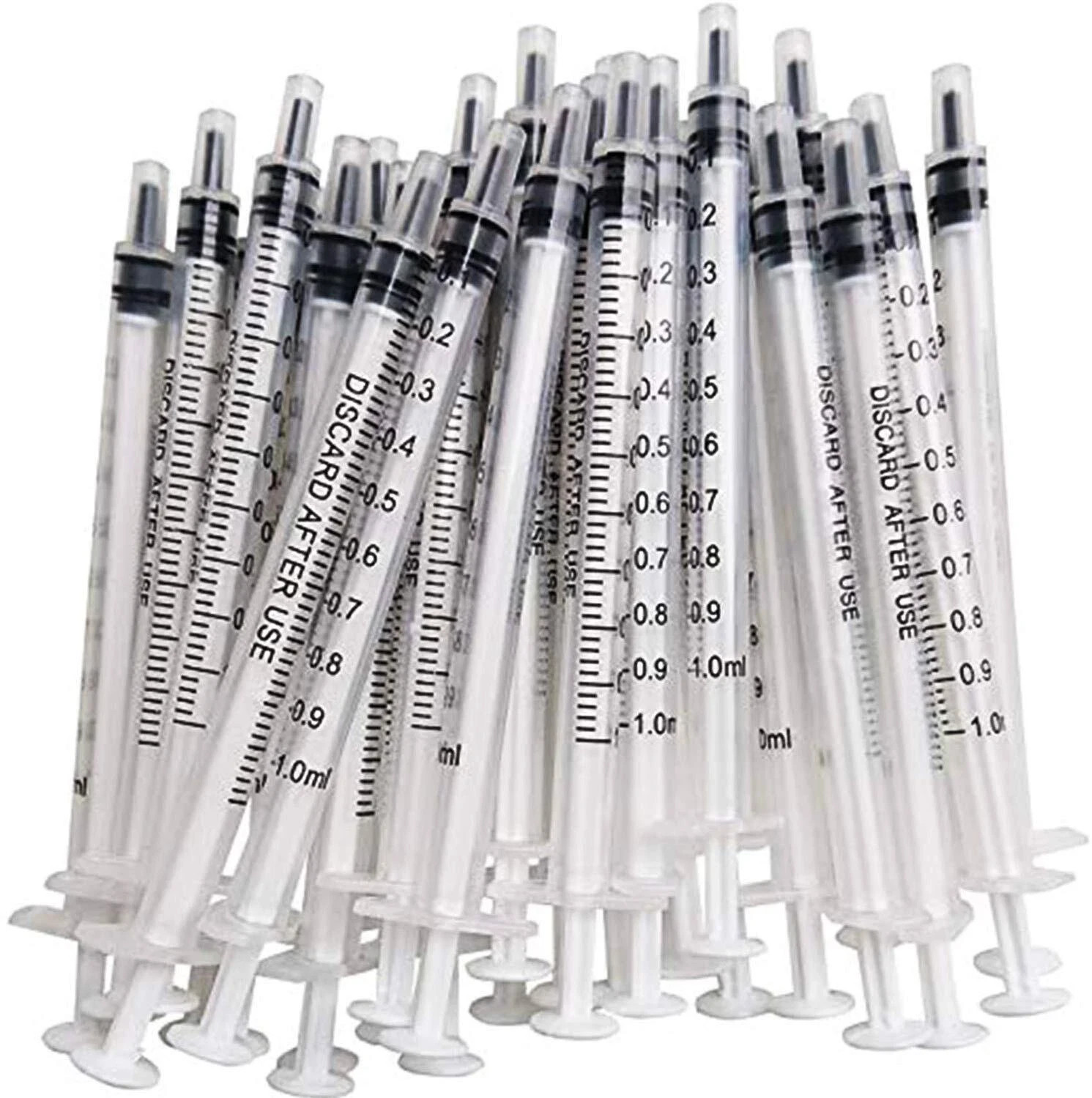 100PCS 1ml 1cc Syringe No Needle Plastic Syringe for Pets Oral Refilling Oil …