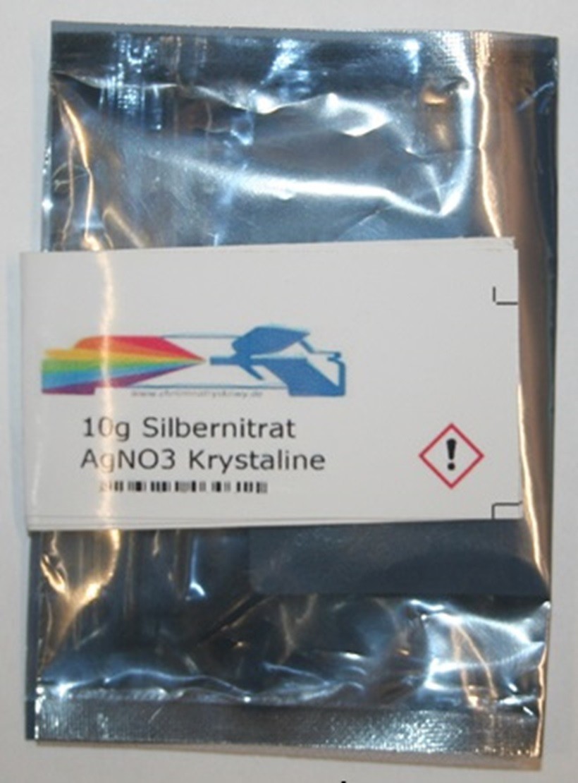 10g Silbernitrat AgNO3 99,9% Silver nitrate AgNO3 99.9%