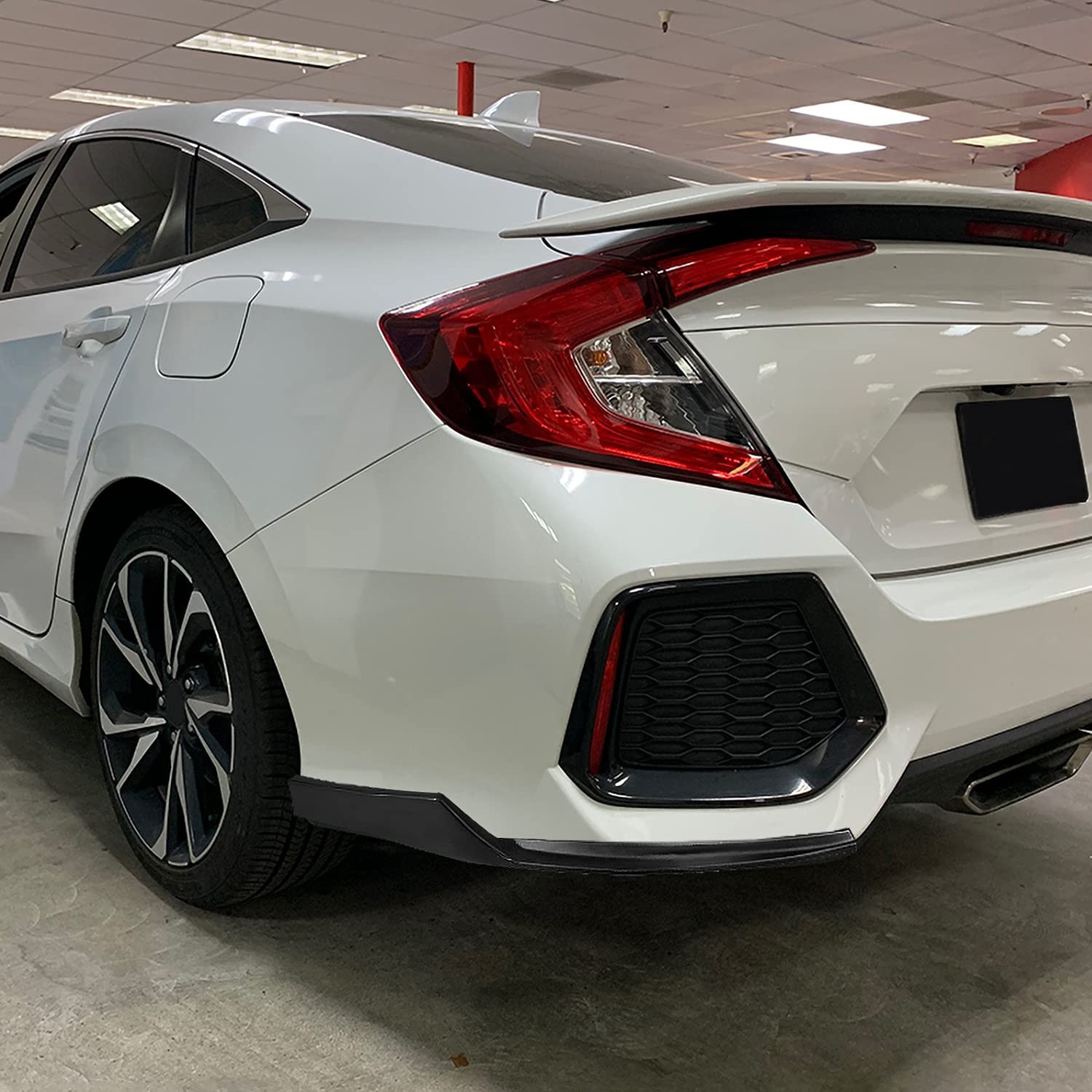 Spec-D Tuning Matte Black Rear Diffuser Bumper Lip Spoiler Compatible