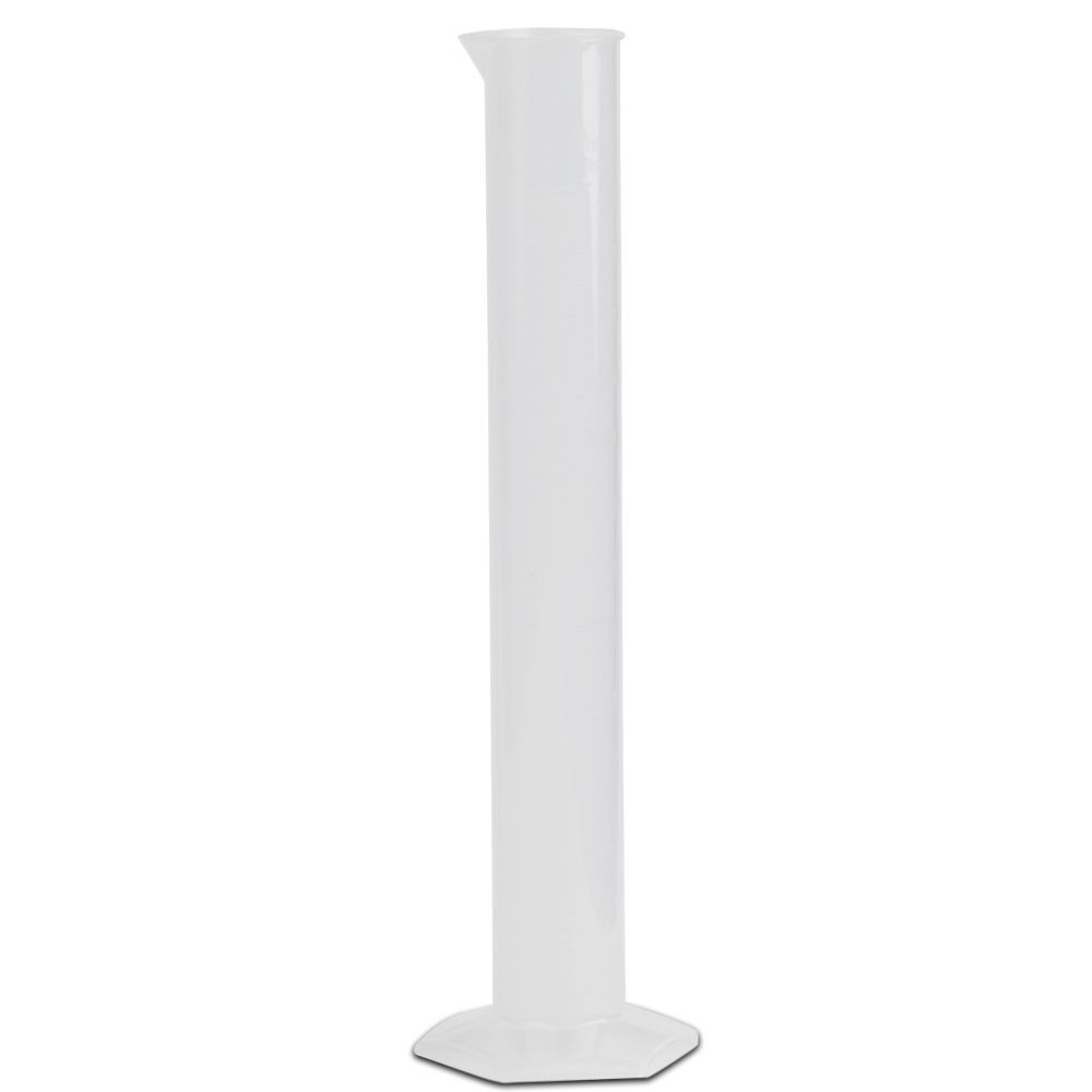 250ml Graduated Cylinder, Polypropylene, Molded Grads, Karter Scientific 229J4