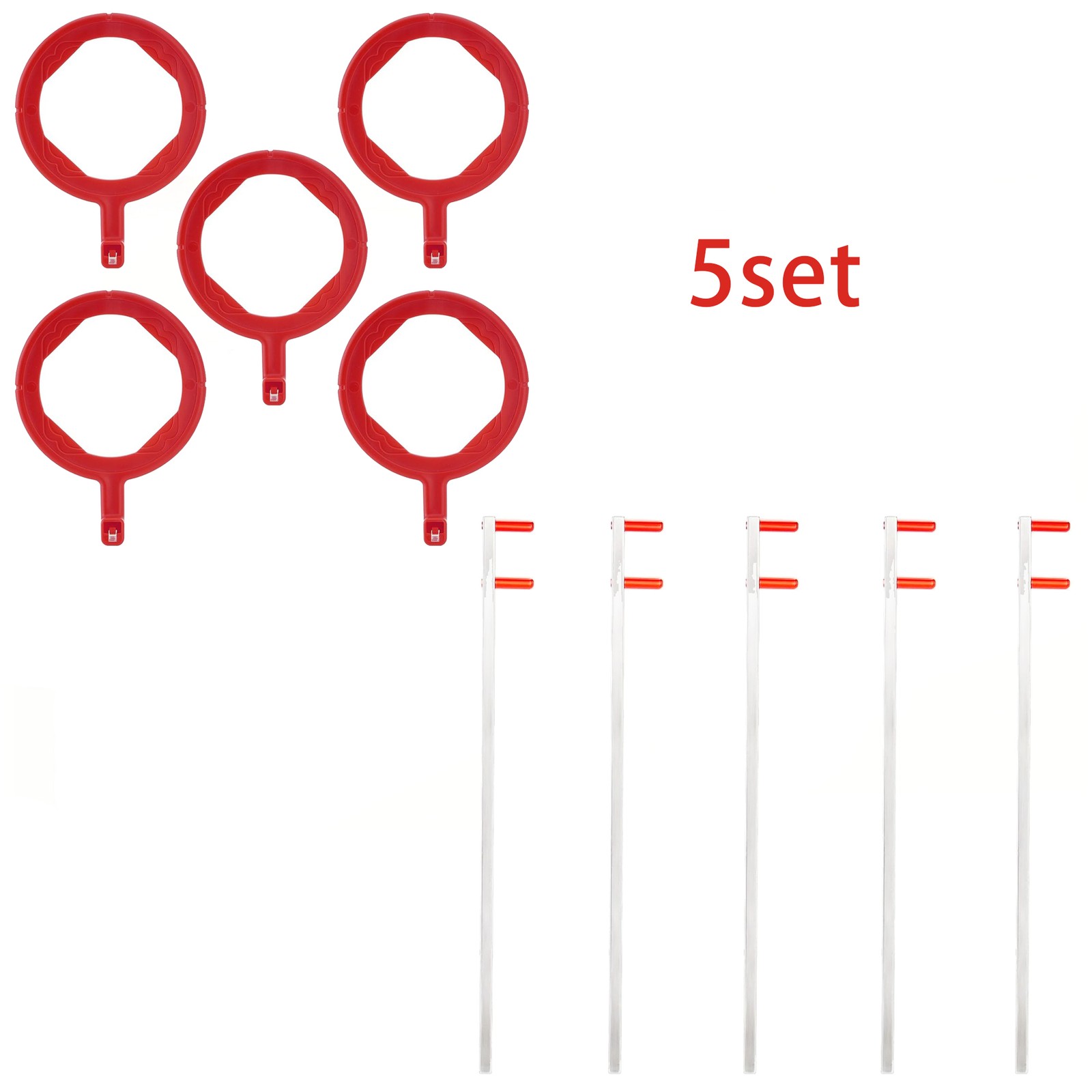 5Set Dental Sensor Holder Dental X-Ray Positioning (5pcs Aiming Ring kit) New