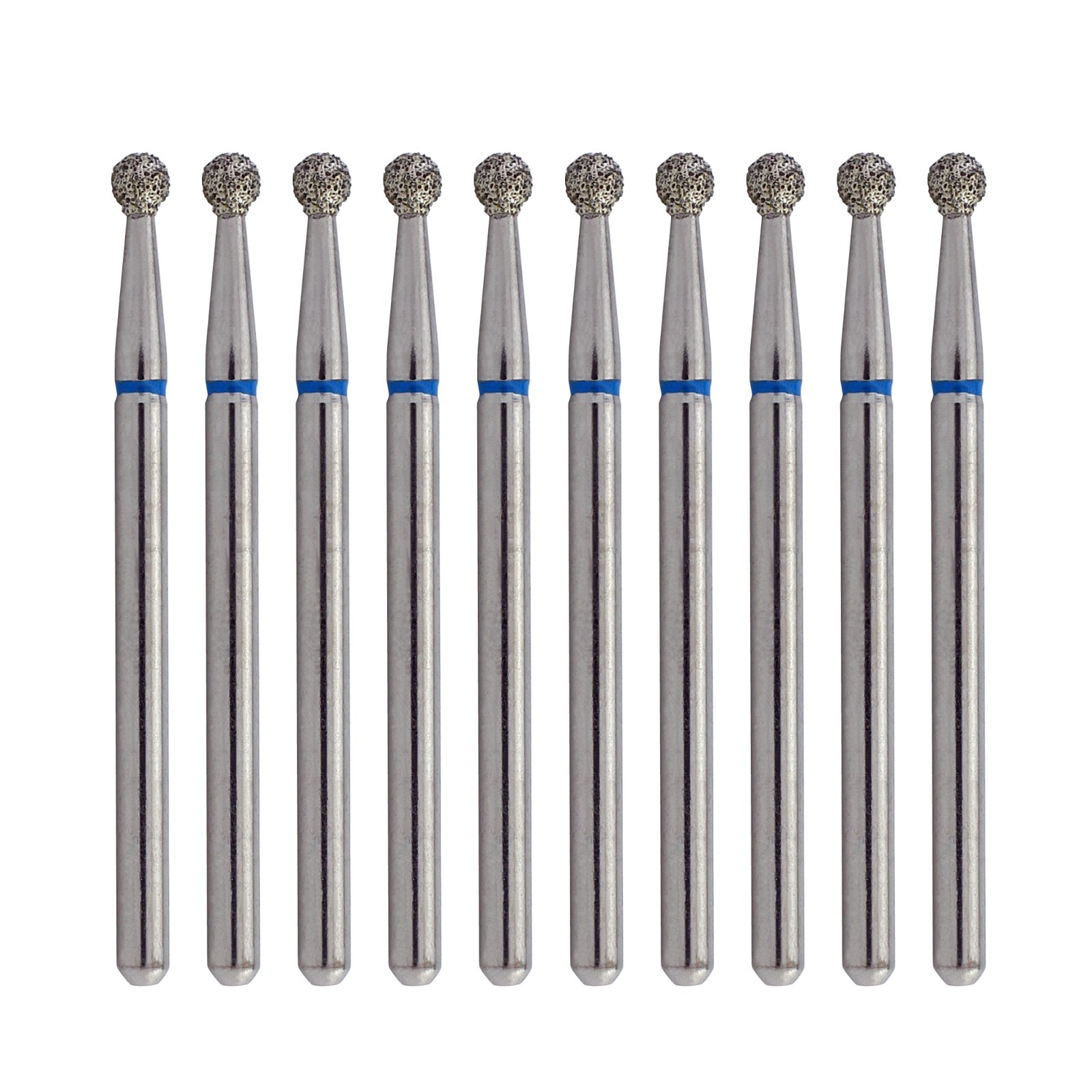 Dental Surgical Diamond Burs Round 801L/018M Medium FG SURG High Speed Bur 22mm