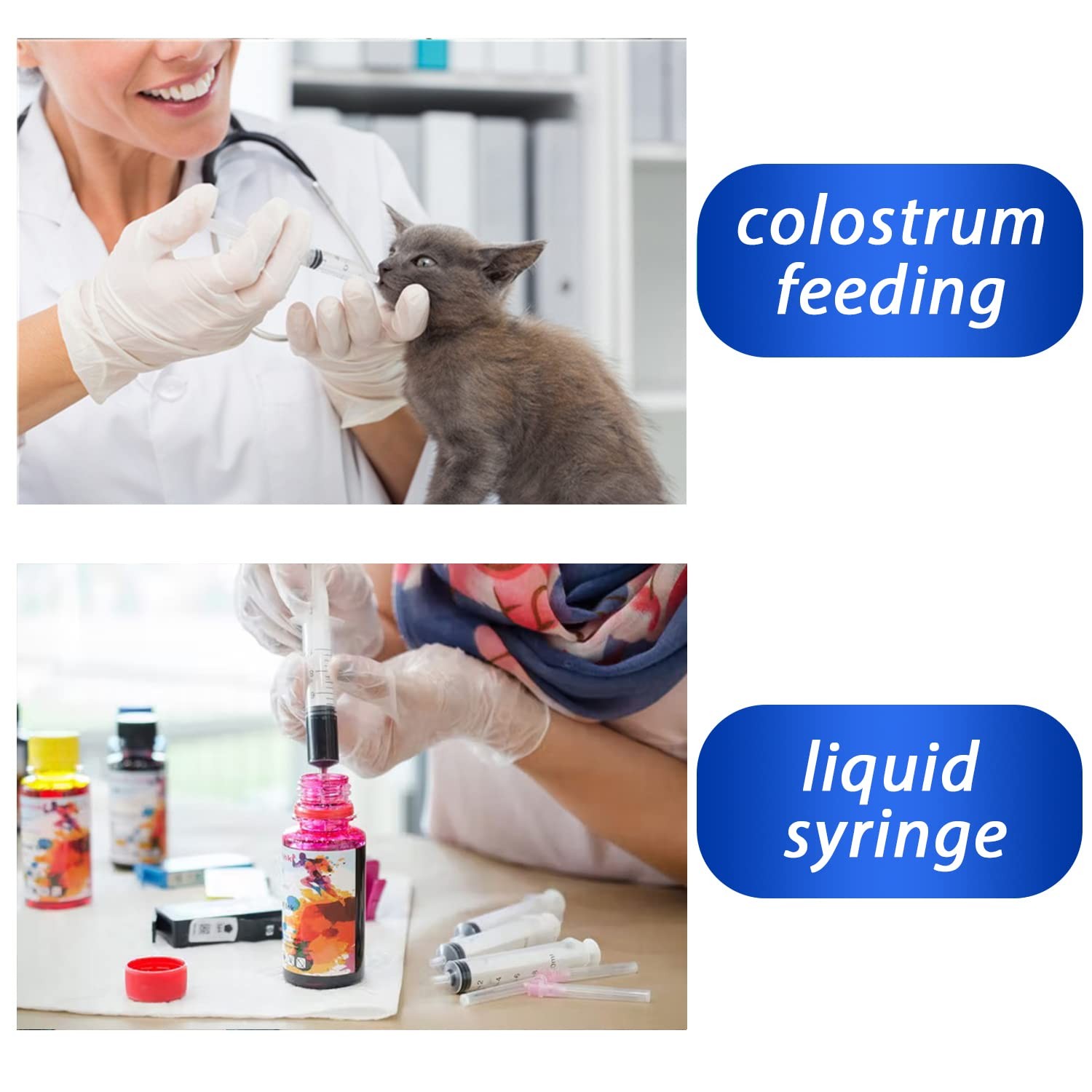 100 Pack 1ml Syringe with Cap for Liquid, 1cc Plastic Small 1 milliliters