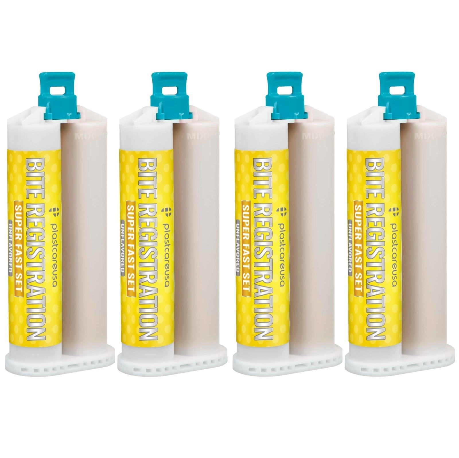 VPS Bite Registration – 4 x 50ml, Super Fast Set, Unflavored, Includes 8 Mixing