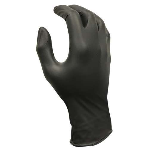 House Brand Nitrile Gloves, X-Small, Black, 100/Bx