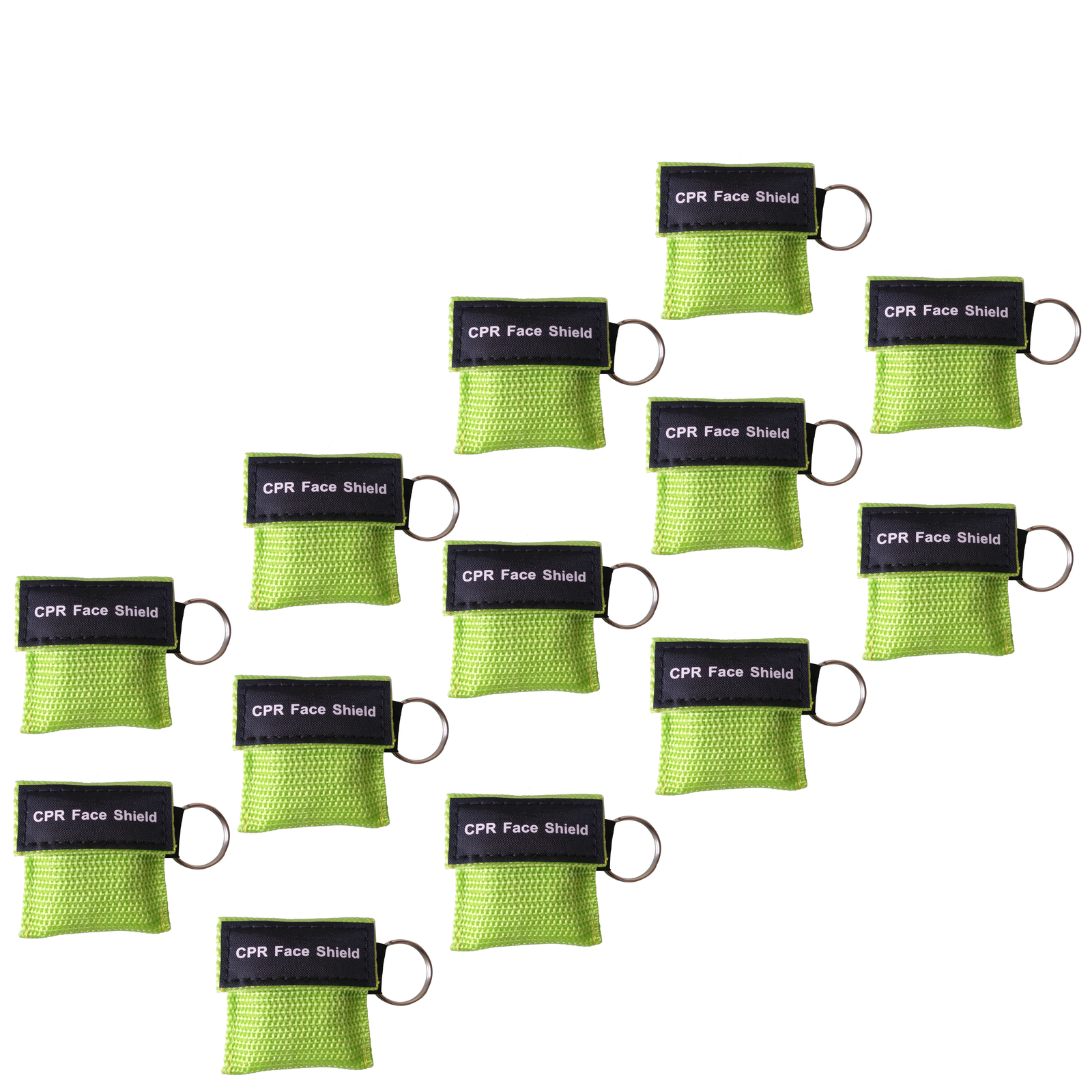 100pcs CPR Face Shield Mask Keychain Emergency Kit Pocket Cpr Breathing Barriers