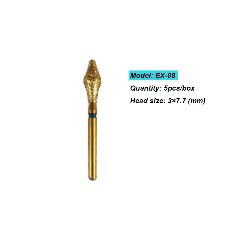 10pcs Dental preparation burs Porcelain veneer dental positioning deep burs EX-