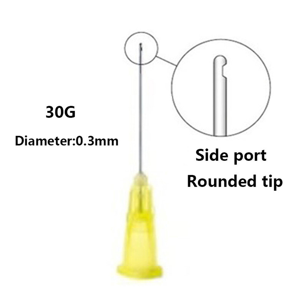 100X Dental Endo Irrigation Needle Tip 30GA End-Closed Side Hole Syringes US##