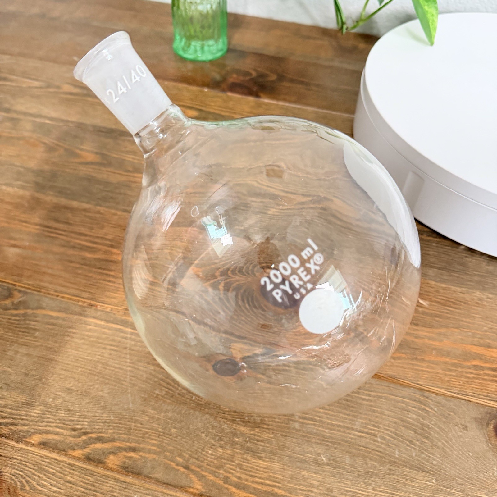 Pyrex 200ml 24/40 Round Bottom Boiling Flask