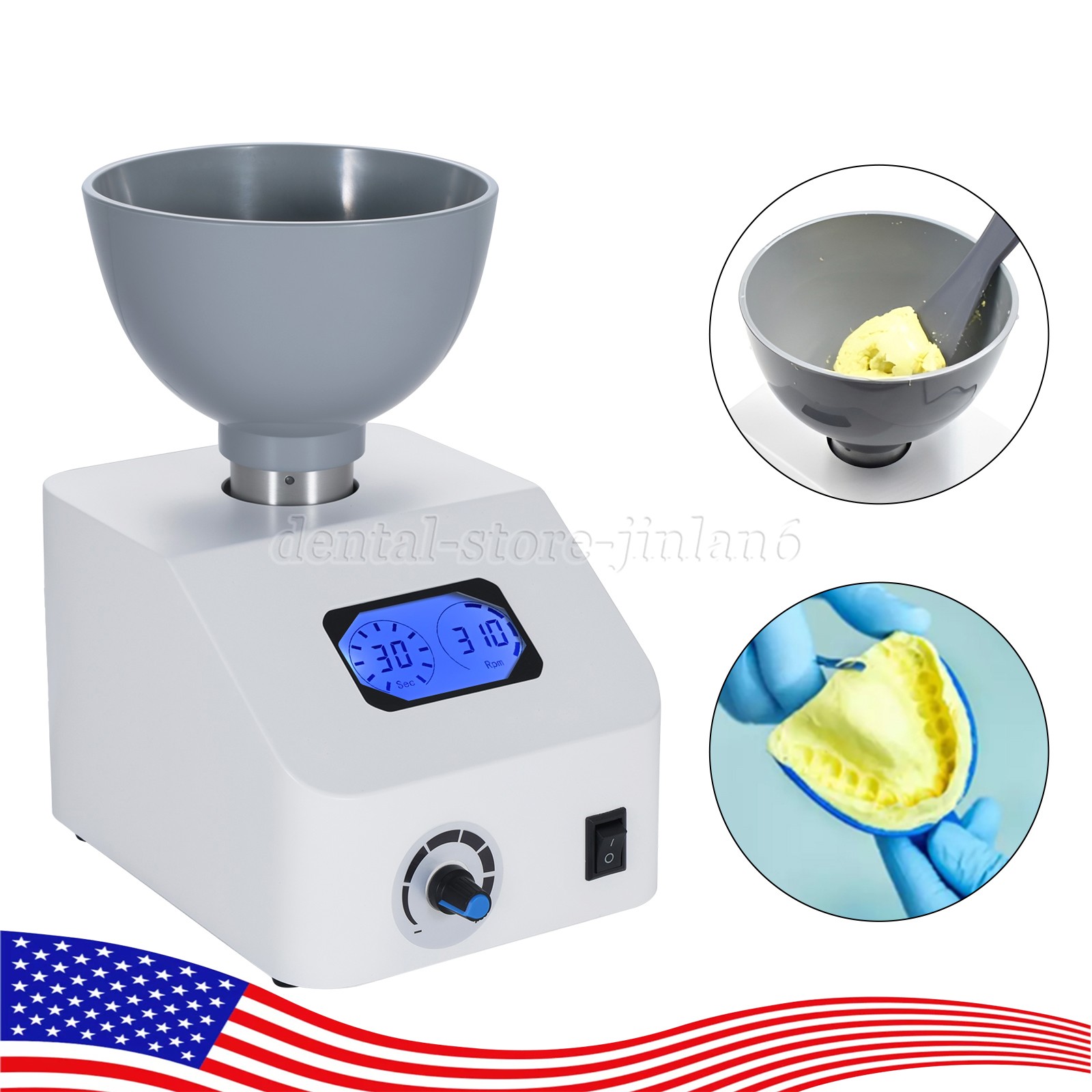 Dental Impression Alginate Mixer/Die Semi-automatic Alginate Mixer CE