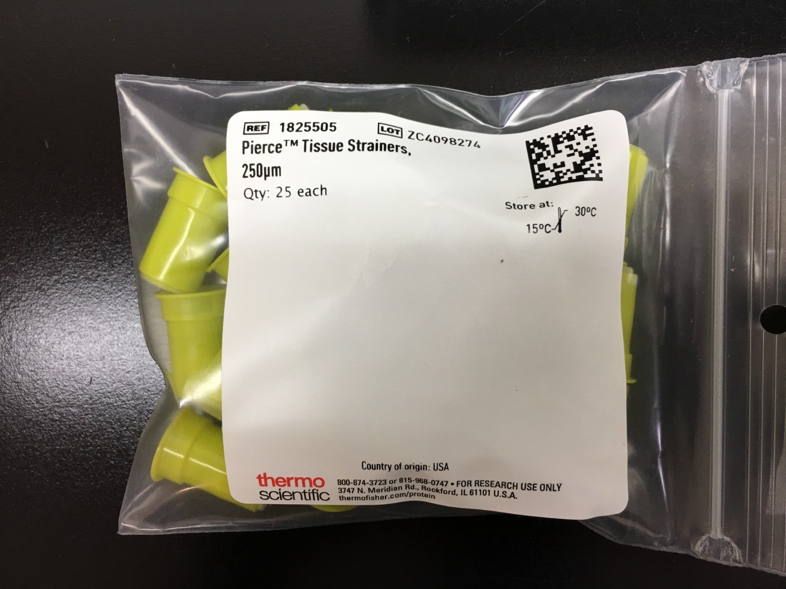 Thermo Scientific REF 87791 Pierce Tissue Strainers 250μm 2.5mL Lot 36 PCS