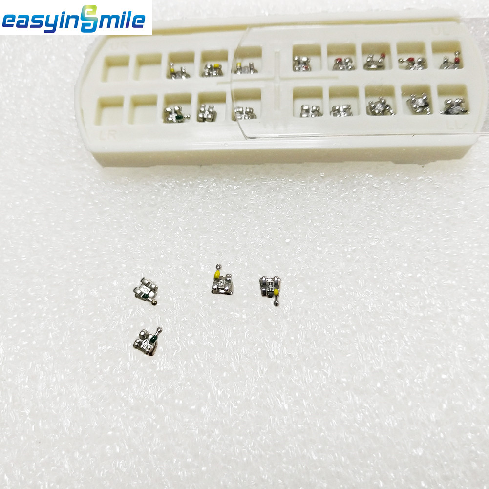 10Sets Orthodontic Metal Bracket MBT/ ROTH Hook 022 Easyinsmile Dental Braces