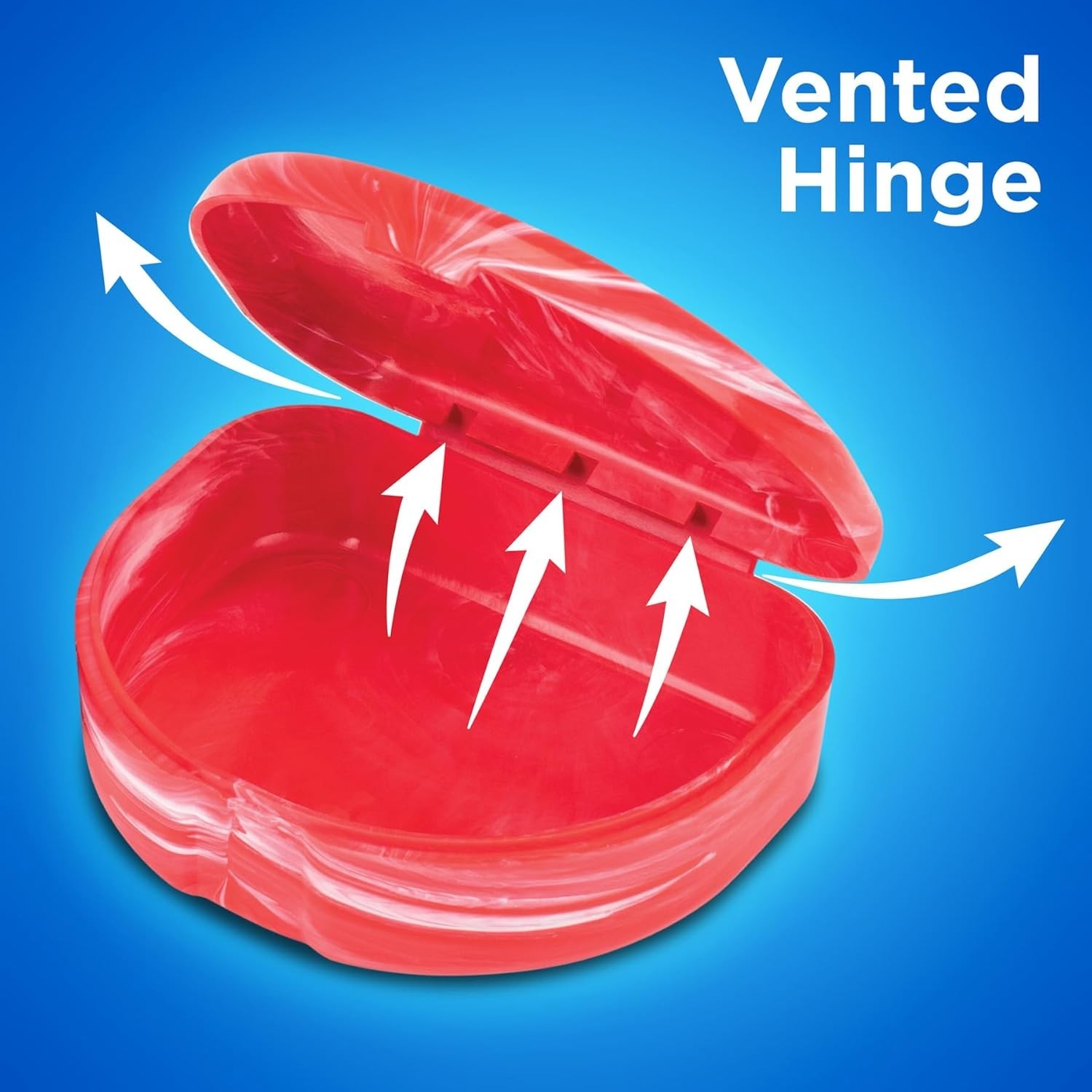3 Pack Assorted Marble Retainer Cases – Perfect for Aligners & Mouth Guards