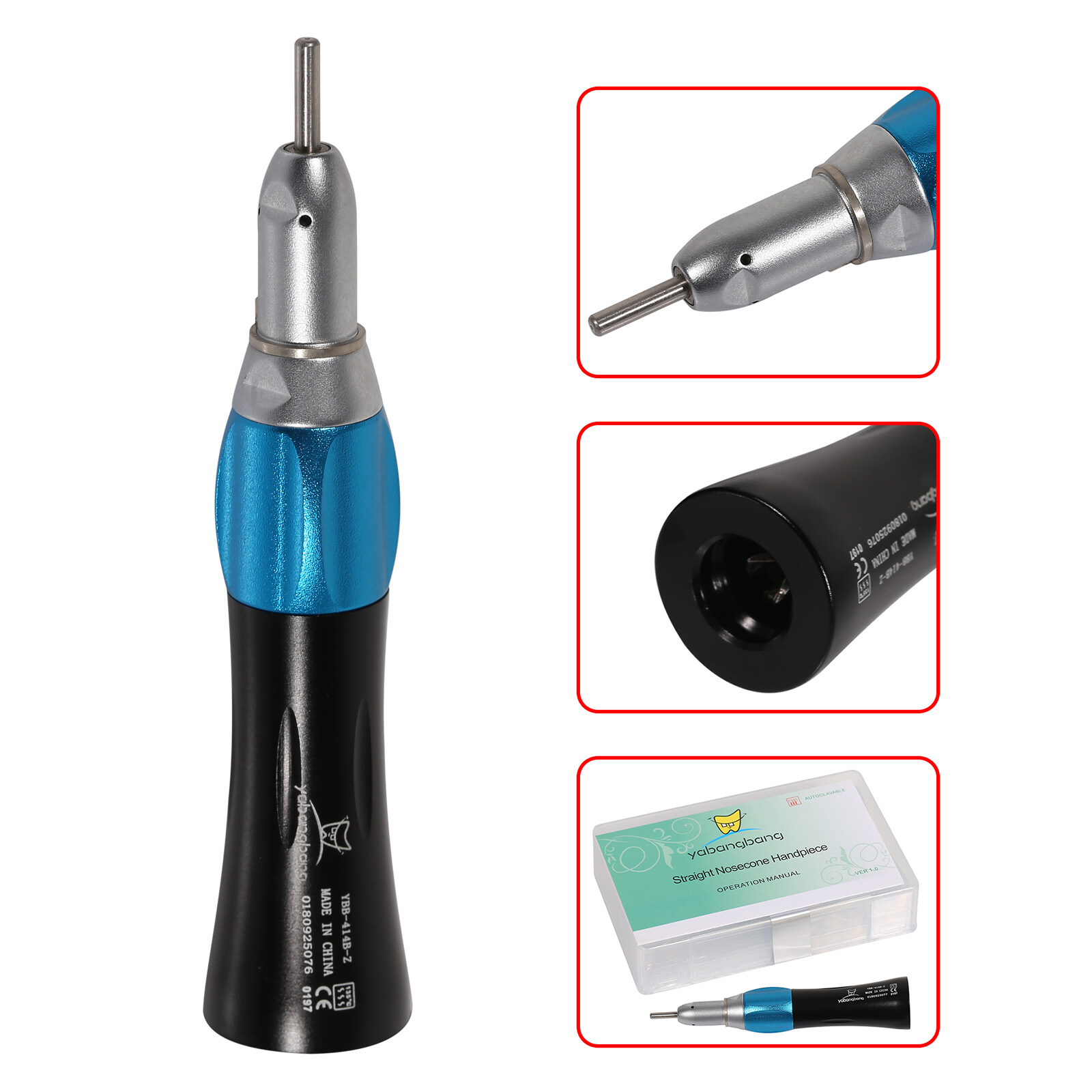 Dental low slow speed straight handpiece/ contra angle/air motor 4H NSK style CA