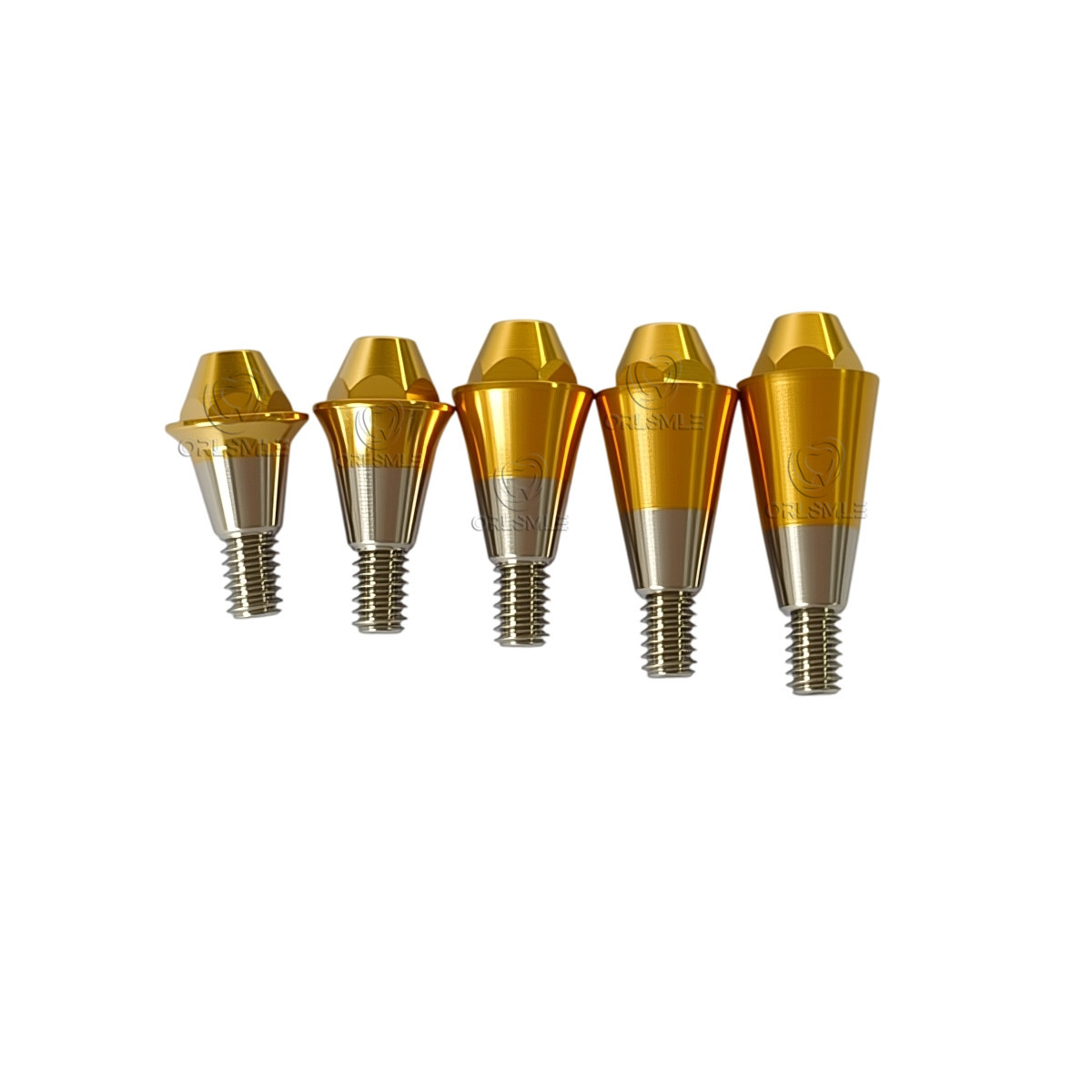 Dental multi unit straight abutment D4.8 MU for bridge work fits Hiossen Osstem
