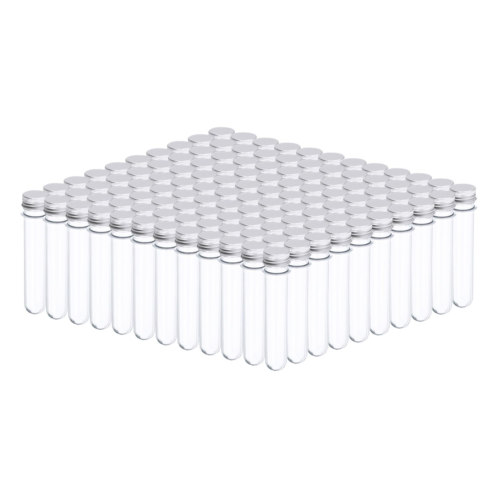 PATIKIL 120Pcs 45ml Plastic Test Tube with Screw Caps, 140x25mm Tubes…