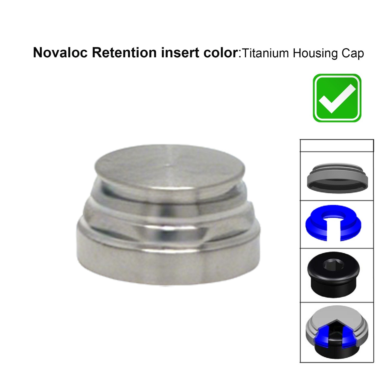 Locator Retention Caps Core Tool & Novaloc Inserts Tool Kit Dental Overdenture