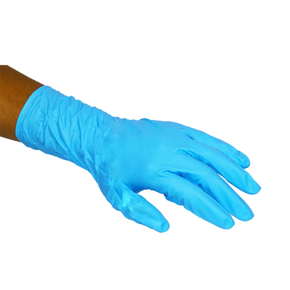 2XL 8 Mil Textured Blue Nitrile Exam Powder Free Gloves Non Vinyl 36000 Pieces