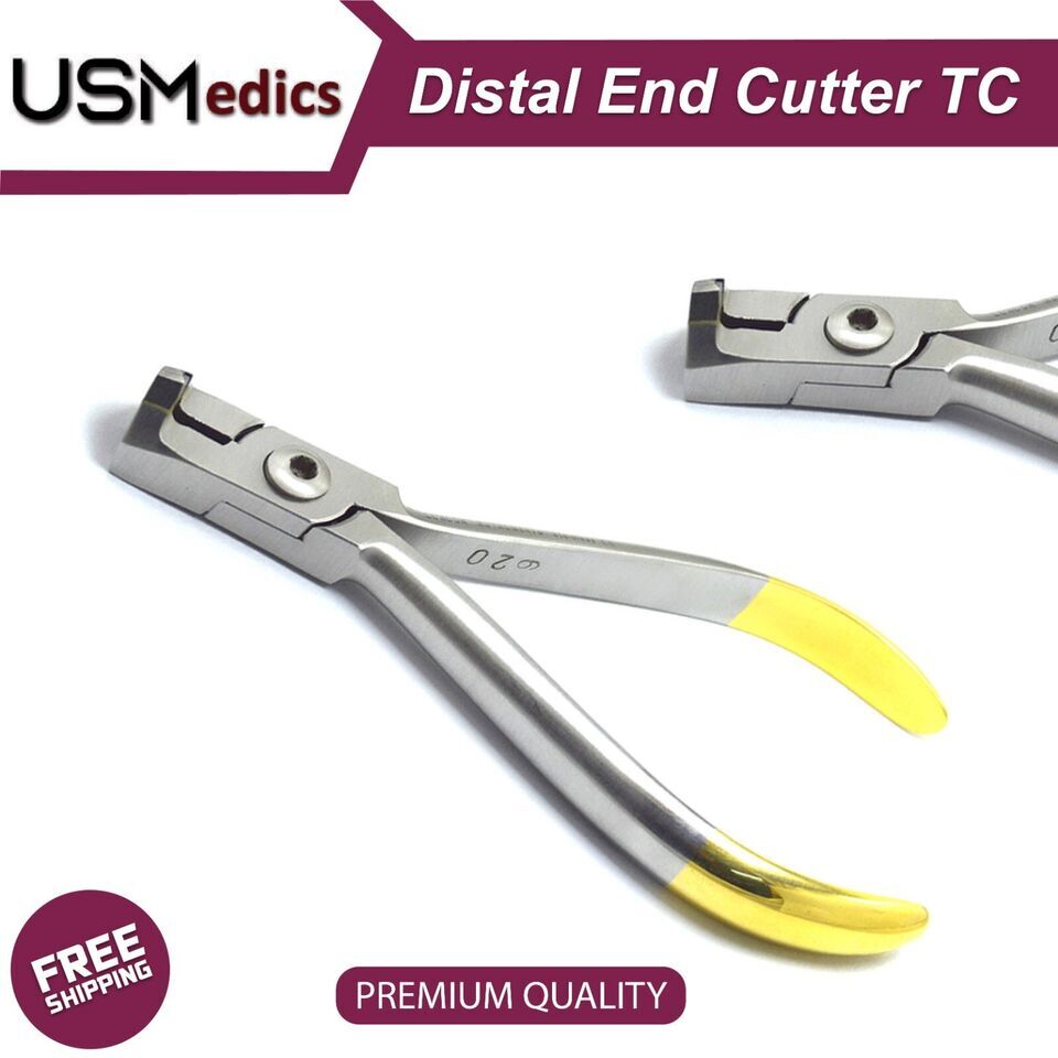 Orthodontic Dental Distal End TC Cutter Hard Wire Cutter Bracket Holding Tweezer