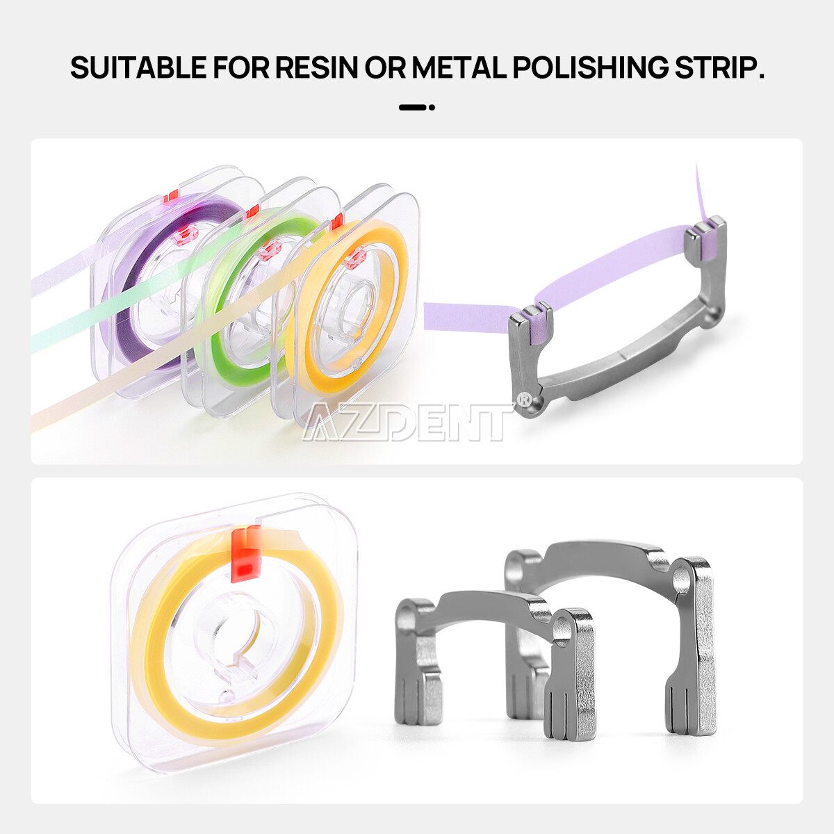 Dental Polishing Strips Composite Resin Polyester Sanding Finishing Strip Holder