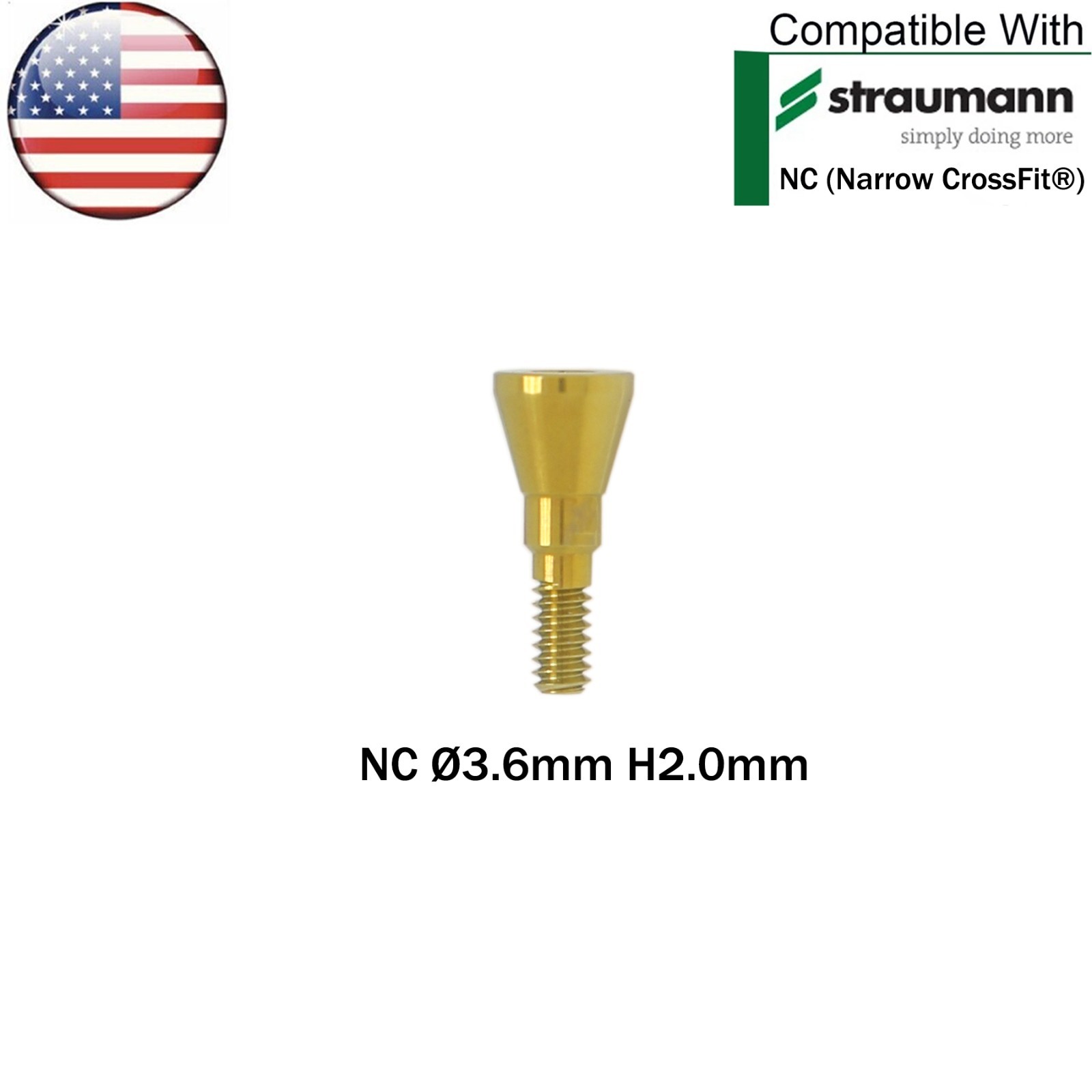 US Dental Healing Abutment NC/RC Healing Caps for Straumann ITI BL/BLT Implants