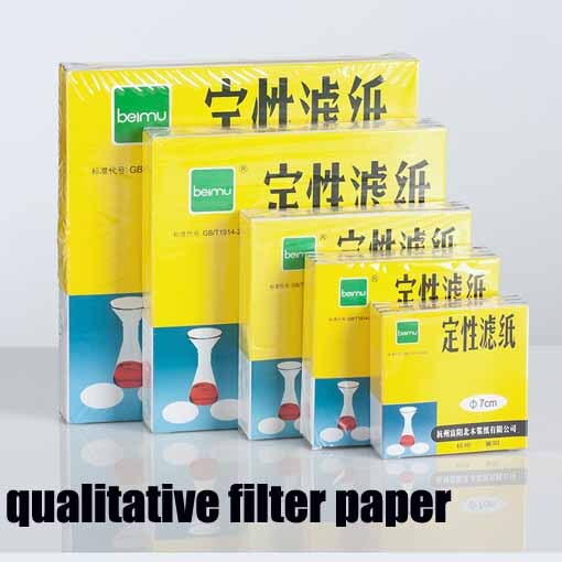 100pcs Lab flask Chemistry Filter paper glassware Filtration Qualitative