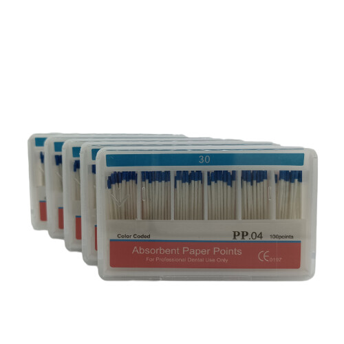 Dental Root Endodontics Absorbent Paper Point Taper 0.04 15-40# Disposable