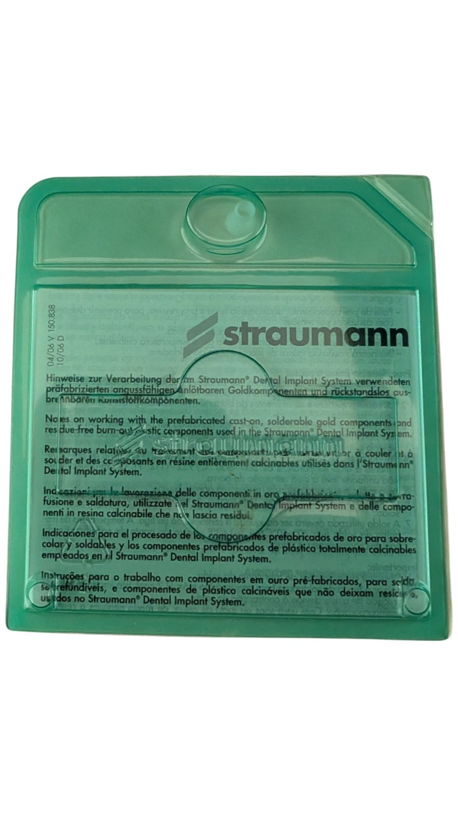 Straumann Plastic Coping Crown for WN Solid Abutments 7.0 mm REF 048.247 (WN TL)