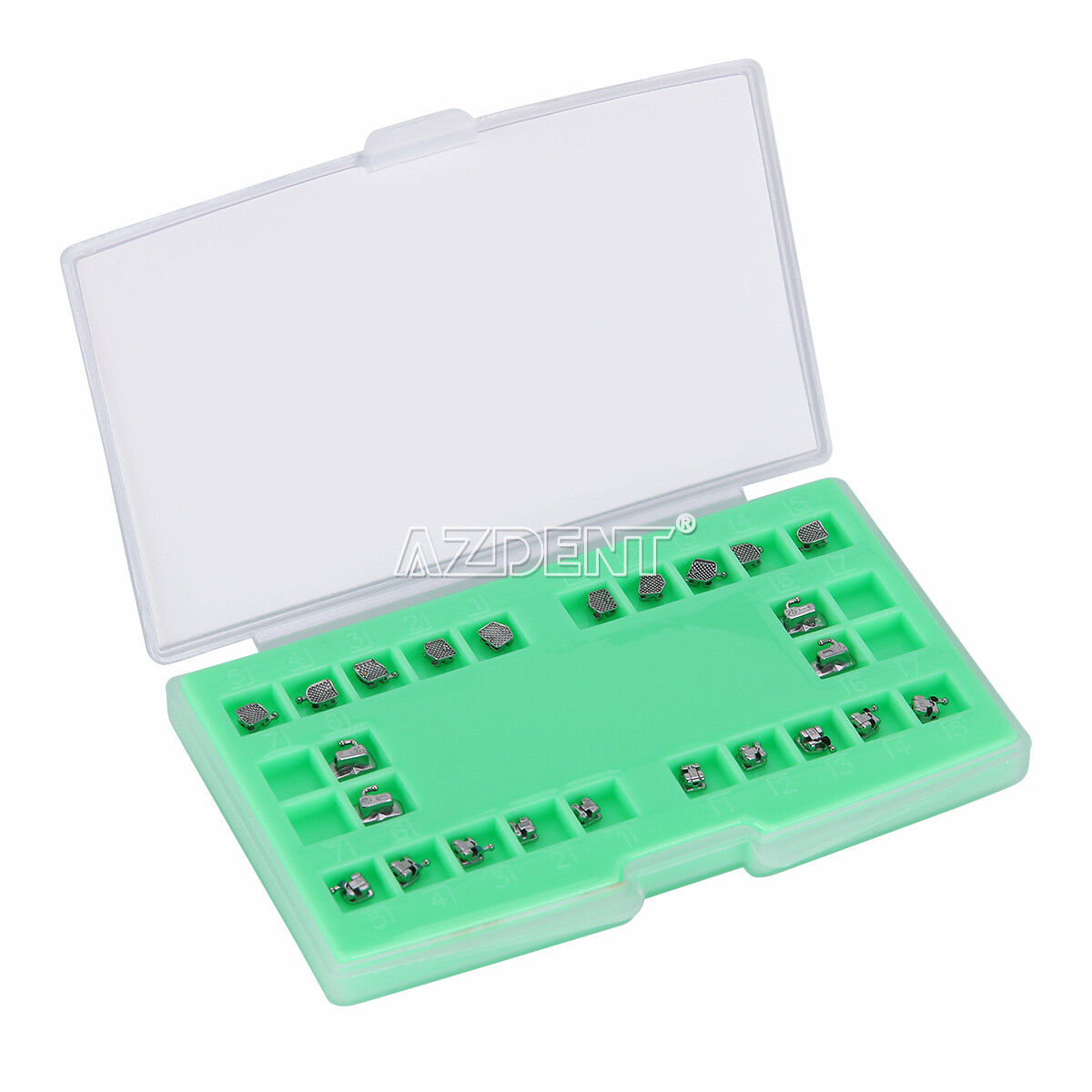 10X AZDENT Orthodontic MIM Self Ligating Braces Bracket Mini MBT .022 Hooks 345
