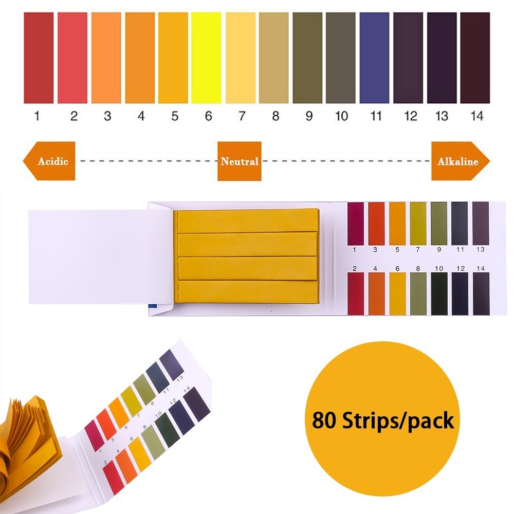 Hot Practical High Quality Test Strips Saliva Urine 80pcs Litmus Tester