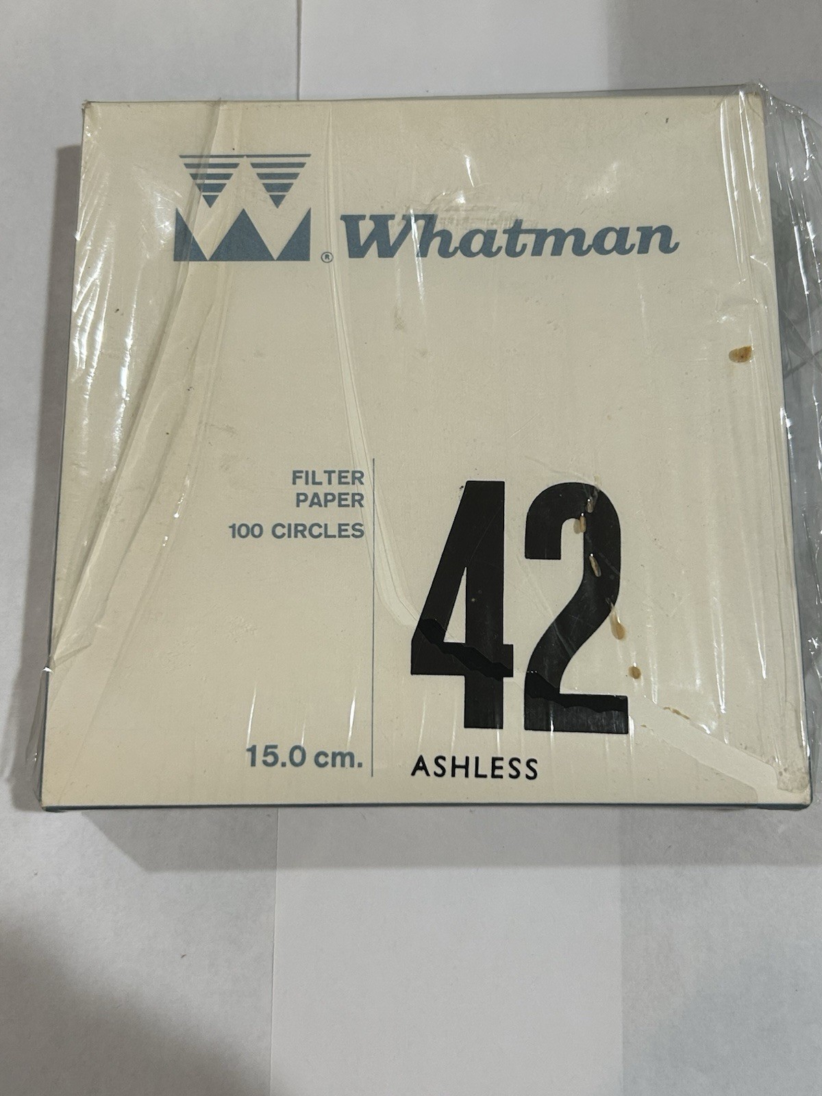 Whatman 42 Ashless Filter Paper 15.0cm 150mm NOS Laboratory Testing 100 Circles