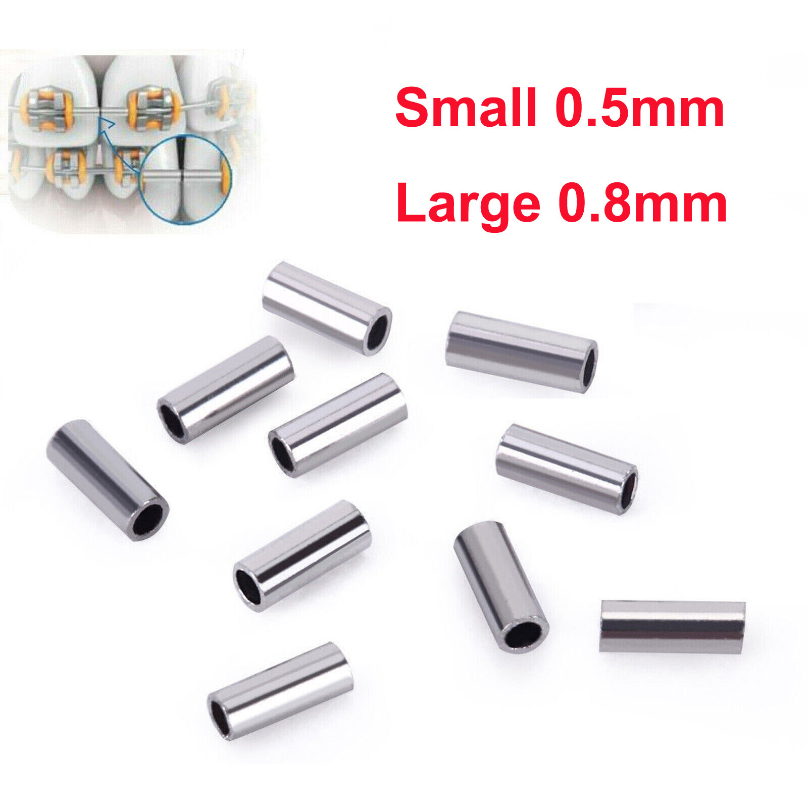 Dental Orthodontic Crimpable Hook Torque Spring Lingual Buttons Long Short Stop