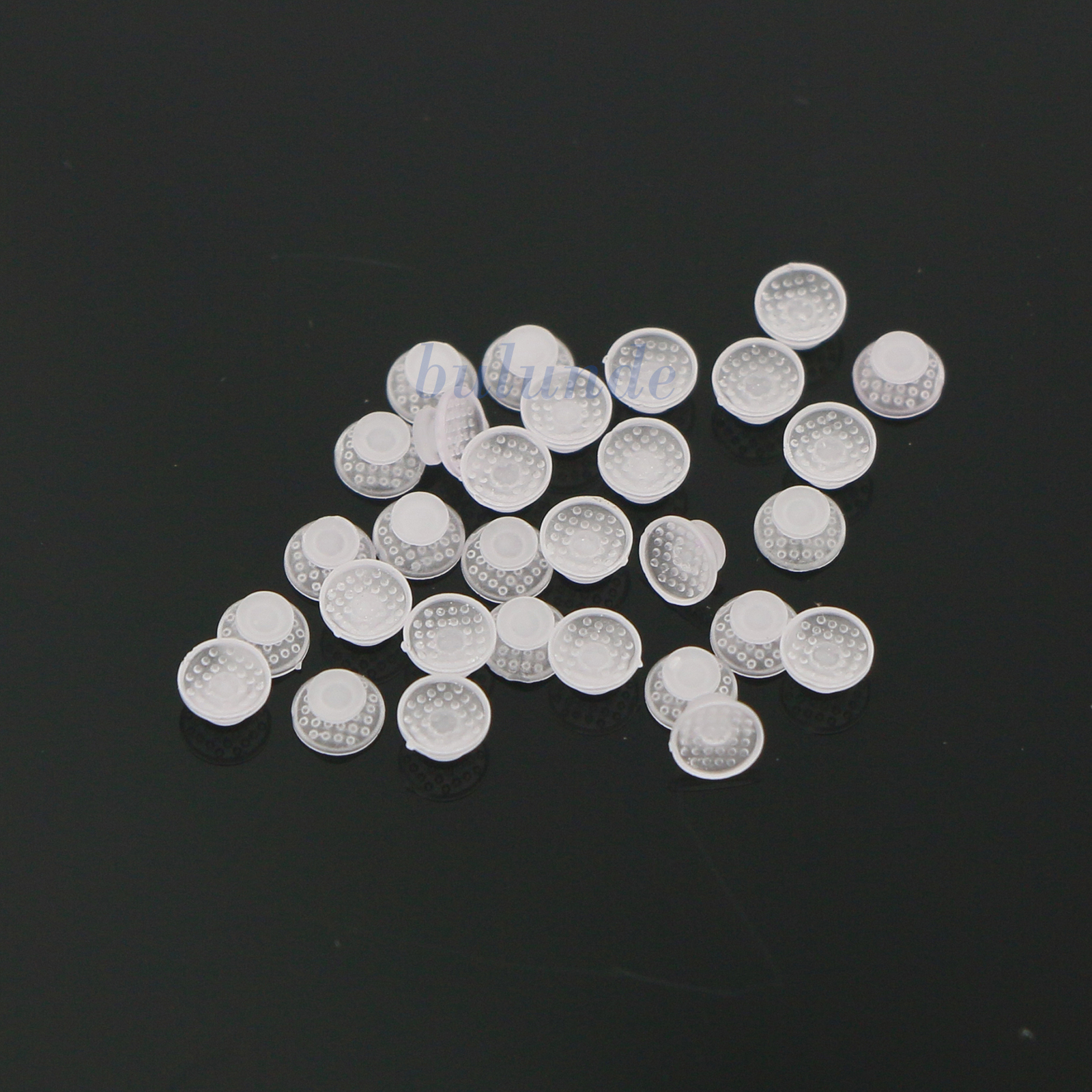 Dental Orthodontic Ceramic Clear Lingual Button Bondable Round Base 10 Pcs/Pack