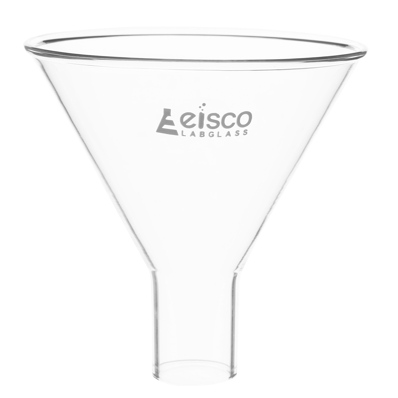 Eisco Powder Funnel, 3.3″ (85mm) Diameter, Plain 60°­ Angle – Borosilicate Glass