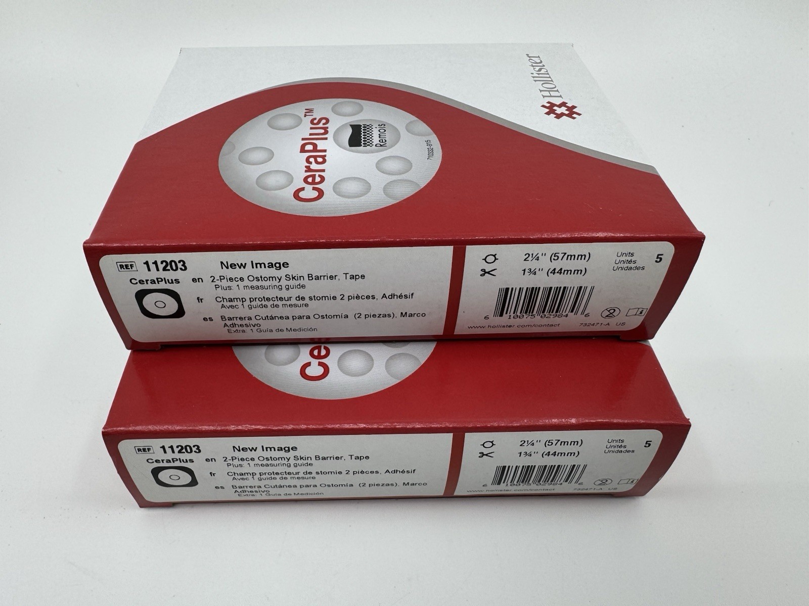 Hollister CeraPlus Ostomy Skin Barrier Wafer 11203 Cut-To-Fit 2 Boxes New