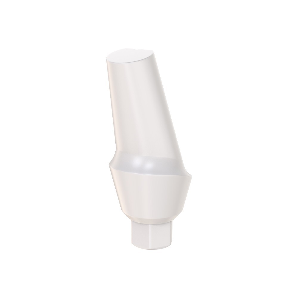 5pcs DSl Angulated Abutments Anatomic Peek With Screws 15° Internal Hex
