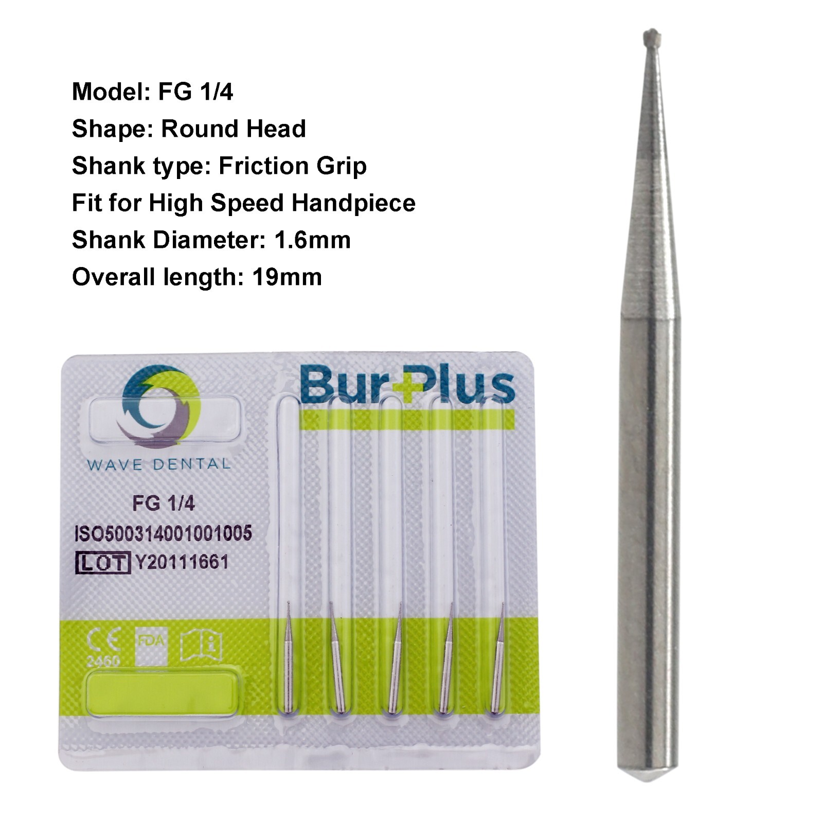 Wave Dental Carbide Burs Round Taper Pear High Speed FG 330 1 2 4 6 701 702 703