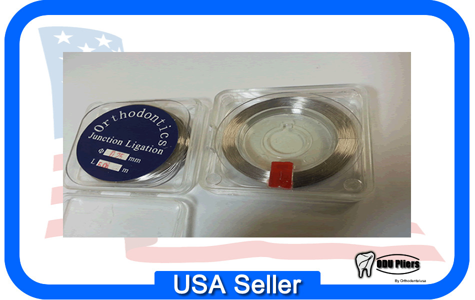 ORTHODONTIC LIGATURE WIRES .010″ / 0.25 mm 50 m SPOOL SHIP from USA / USA SELLER