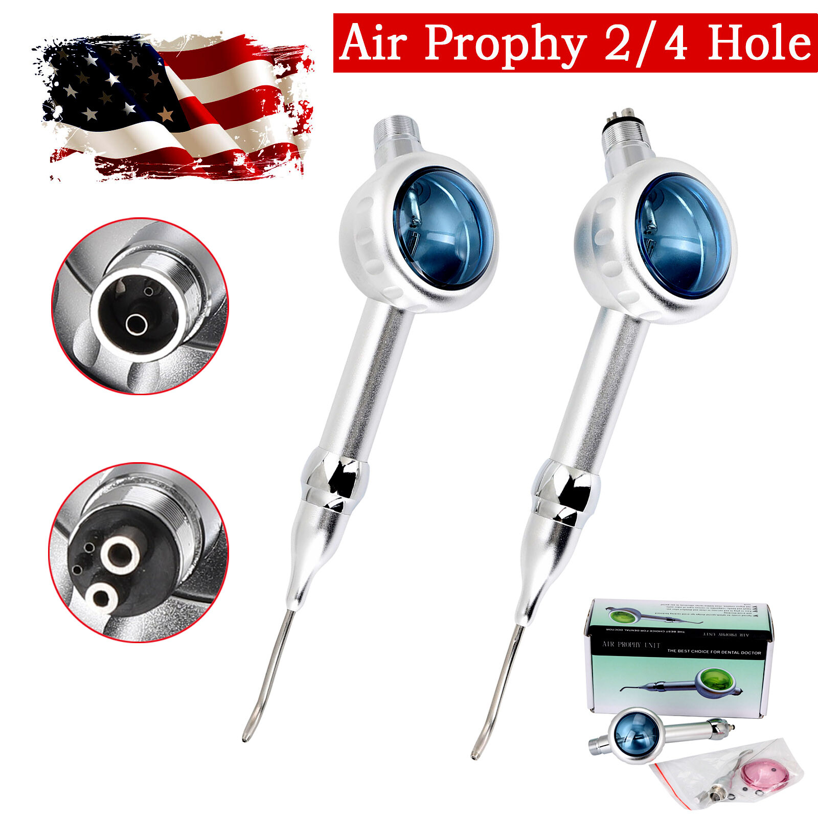 2/4 Holes Dental Air Polisher Abrasion Microetcher Sandblasting Prophy Polishing