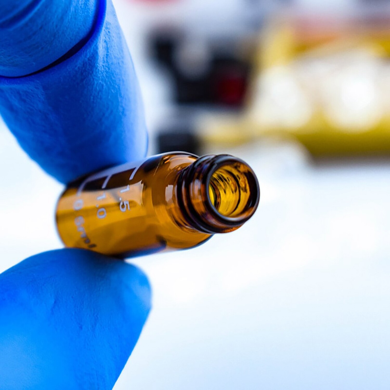 4800PCS 2ml Amber Smple Vials Graduation Large White Write Area 9-425 Screw HPLC