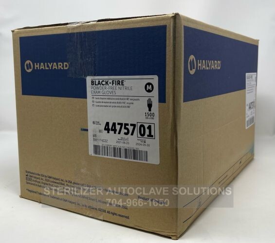 Halyard *Black-Fire* Nitrile Exam Gloves 44757 – Case of 1,500 MEDIUM