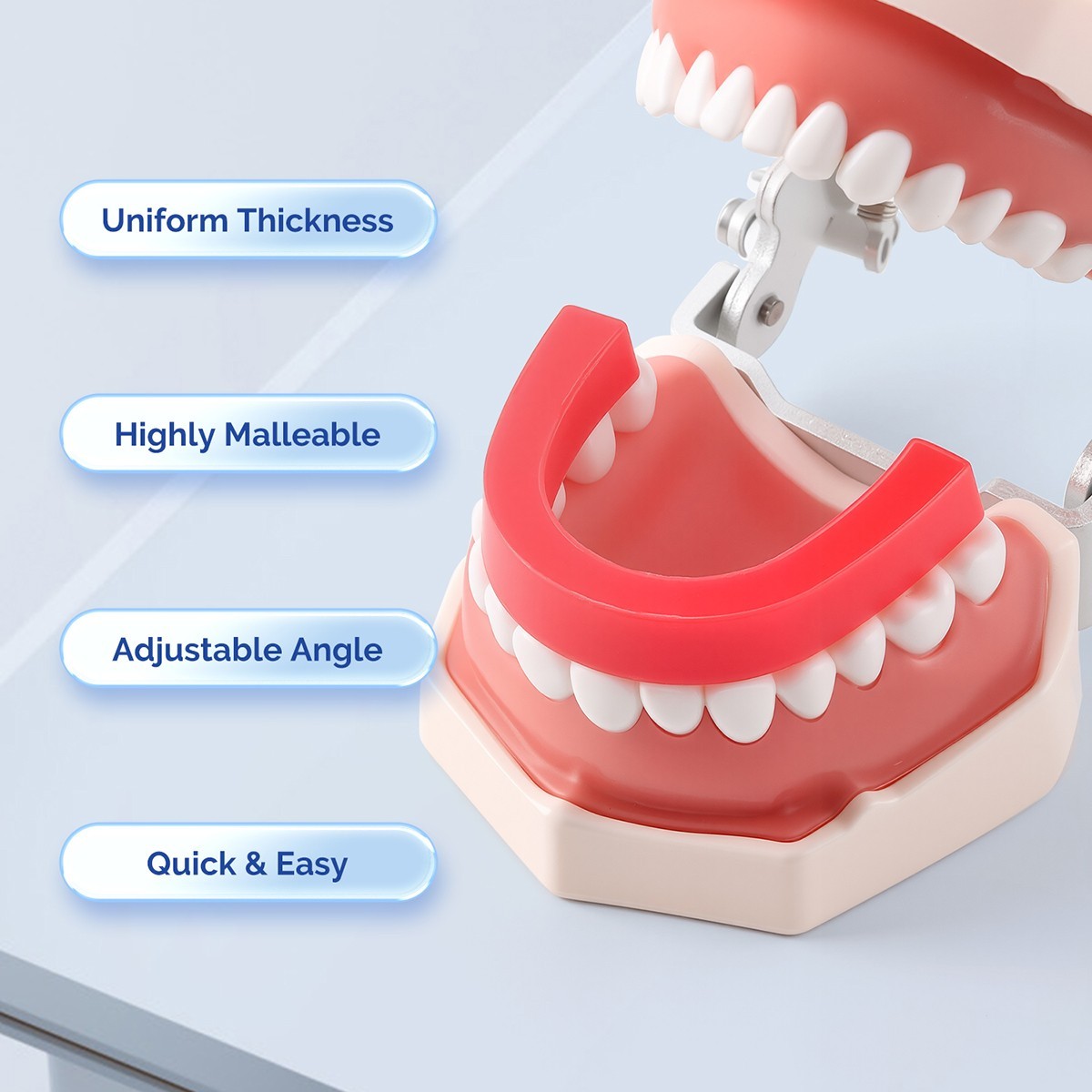 Dental U Shape Wax Rim Model Base Plate Wax Occlusal Casting Bite Block