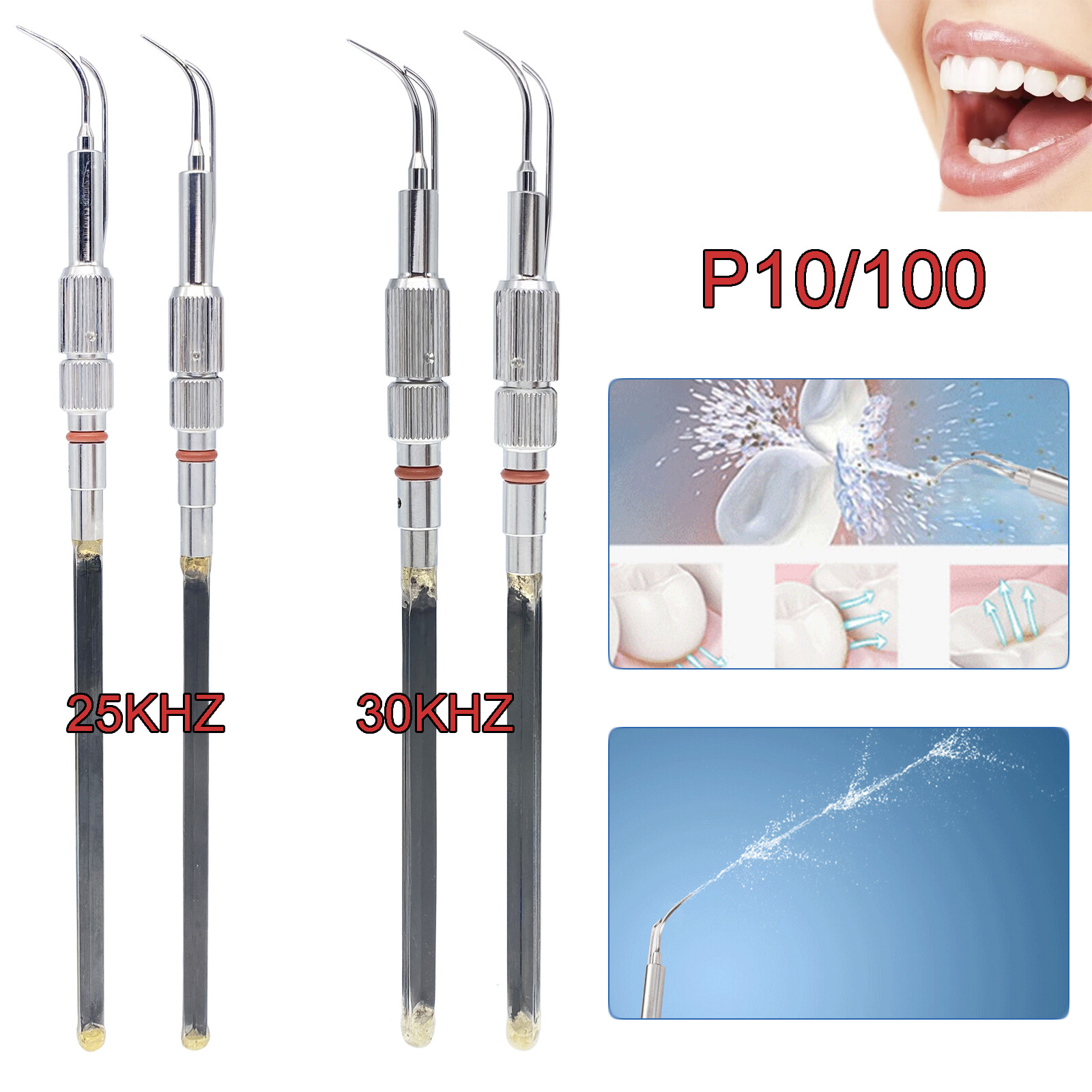 P-10/100 Cavitron Dental Inserts Tips Ultrasonic 25k/30k Slim Series Tip insert