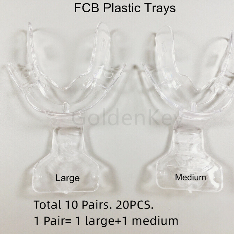 20Pcs Dental Impression FCB Trays Frame Cut Back Tray Stress Free