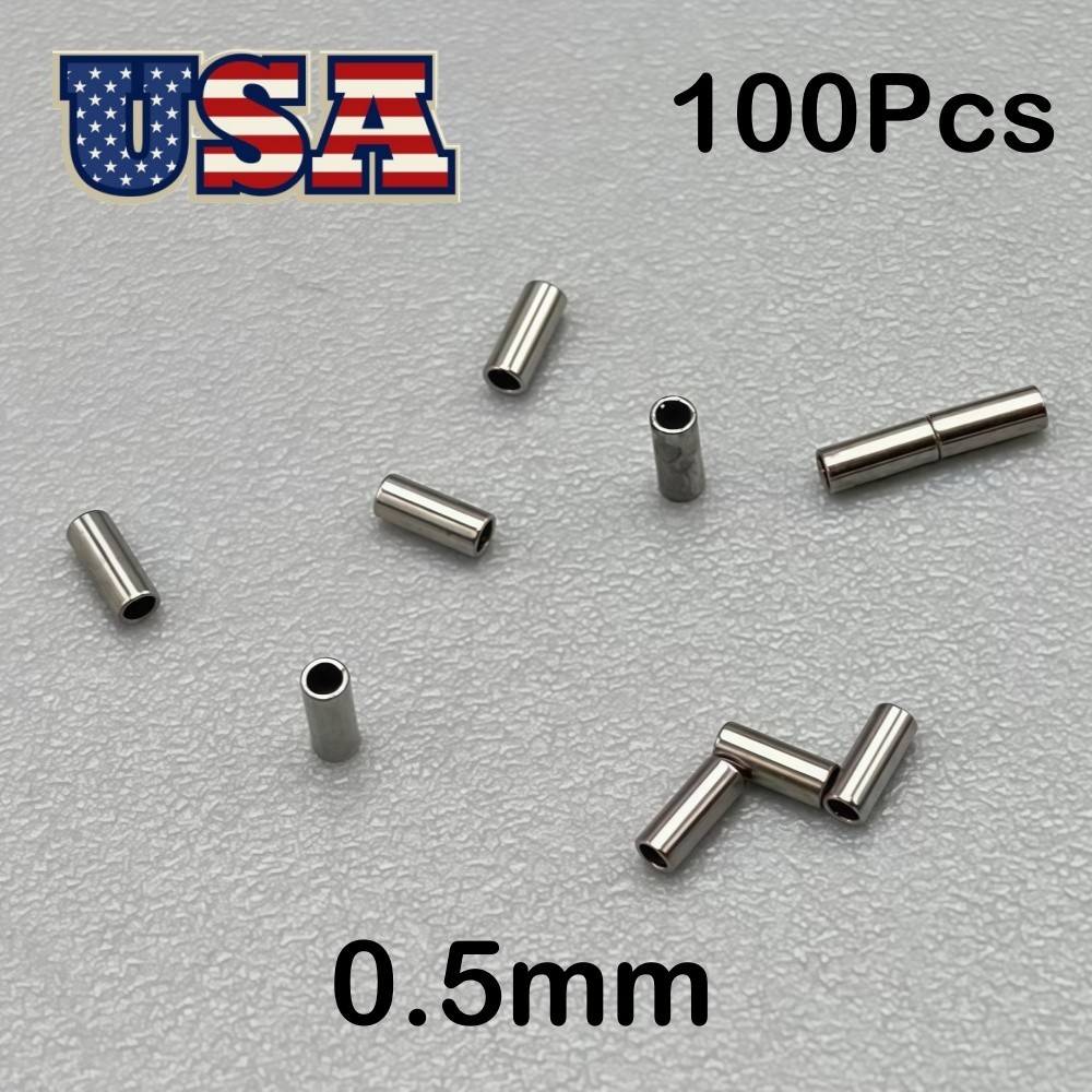 100Pcs Dental Orthodontic Crimpable Hook Stop tube Mini Stops Bracket Stopper
